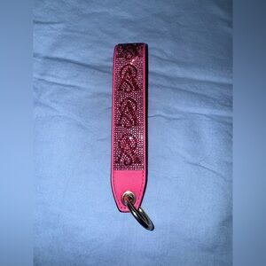 Victoria Secret Hot Pink Rhinestone Keychain